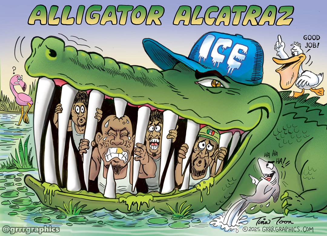 Alligator Alcatraz panel 1